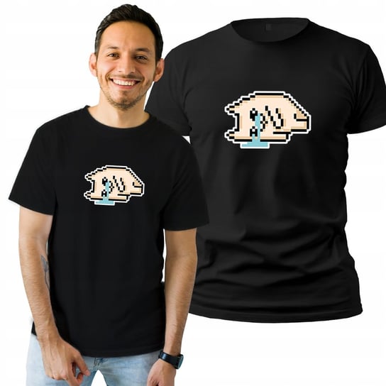 Koszulka Męska Bawełniana T-shirt Na Prezent Urodzinowy Płaczący Kot S Plexido