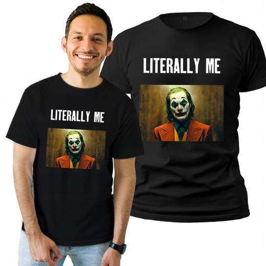 Koszulka Męska Bawełniana T-shirt Prezent Urodzinowy Nadruk Joker XXL Plexido