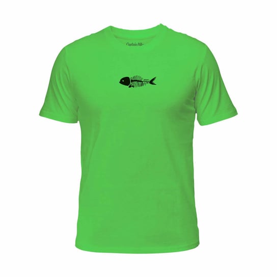 Koszulka męska bawełniana zielona z nadrukiem WHY SO SERIOUS, T-shirt Captain Mike r.3XL Captain Mike