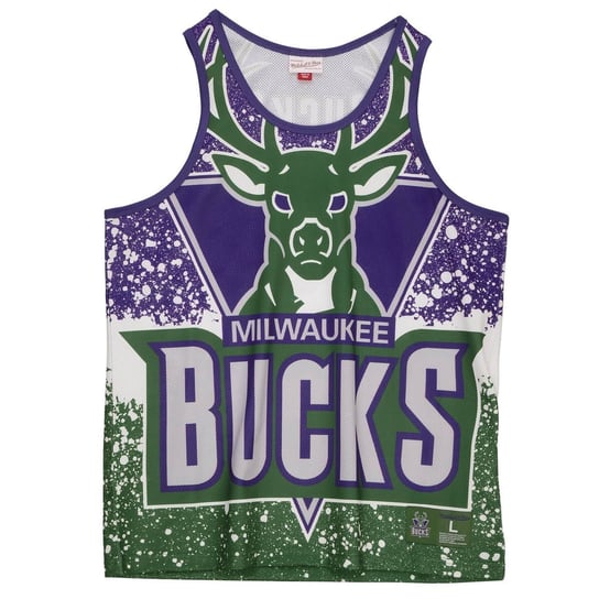 Koszulka męska bezrękawnik Mitchell & Ness NBA Milwaukee Bucks Tank Top-M Mitchell & Ness