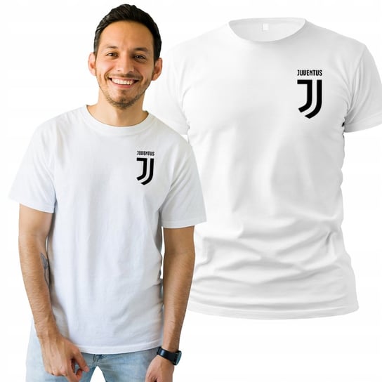 Koszulka Męska Biała Bawełniana T-shirt Na Prezent Urodzinowy Juventus M Plexido