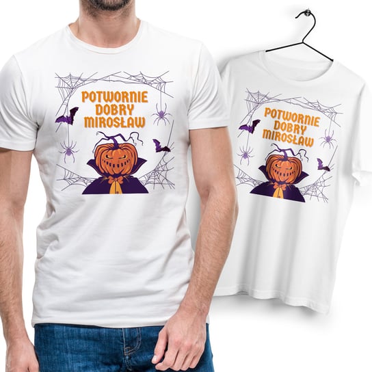 Koszulka Męska Biała Dla Mirosława Mirka T-Shirt Nadruk Zdjęcie Na Prezent Inna marka