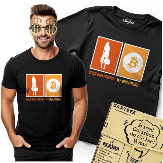 KOSZULKA MĘSKA BITCOINOWY BOOM EKSKLUZYWNY TSHIRT DLA MODYCH INWESTORÓW Gartees