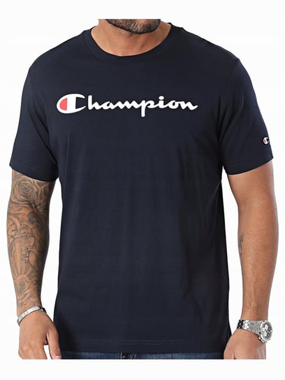 Koszulka Męska Champion 219831-Bs501 T Shirt Sportowa Granatowa Xl Champion