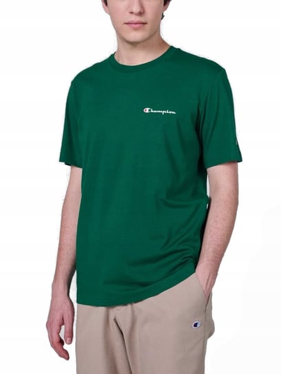 Koszulka męska CHAMPION 219838-GS571 t-shirt sportowa zielona XXL Champion