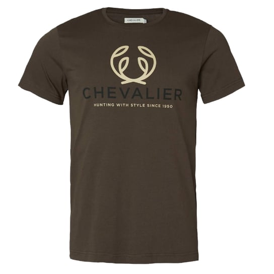 Koszulka męska Chevalier Logo Leather brown 2XL Chevalier