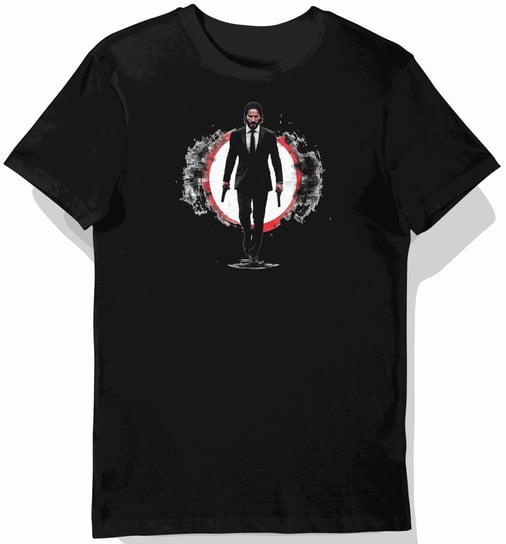 Koszulka męska czarna z motywem John Wick L KozakNadruki