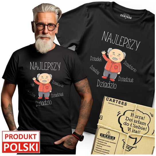 KOSZULKA MĘSKA DLA NAJLEPSZEGO DZIADKA DZIADZIUSIA DZIADZIA PREZENT TSHIRT Gartees