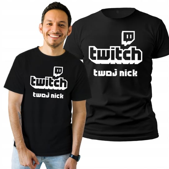 Koszulka Męska Dla Streamera Prezent Na Urodziny Twitch Twój Nick T-shirt M Plexido