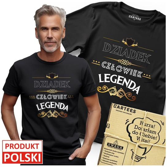 KOSZULKA MĘSKA DZIADEK CZŁOWIEK LEGENDA SUPER TSHIRT NA PREZENT DZIADZIUŚ Gartees