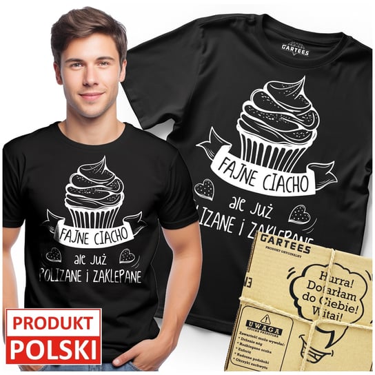 KOSZULKA MĘSKA FAJNE CIACHO TSHIRT DLA CHŁOPAKA FACETA MĘŻA NA WALENTYNKI Gartees