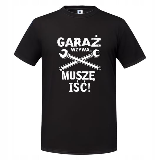 Koszulka męska GARAŻ WZYWA... MUSZĘ IŚĆ! prezent dla Mechanika T-shirt Inna marka