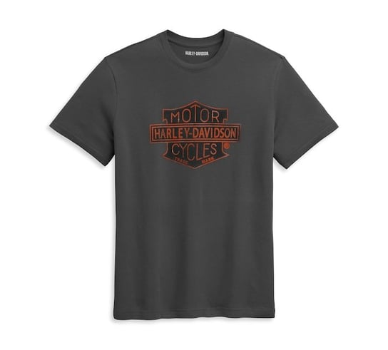 Koszulka Męska Harley Davidson Heritage Bar Tee szara L Harley-Davidson