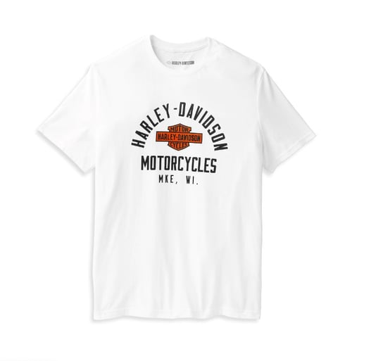 Koszulka Męska Harley-Davidson MKE Tee biała L Harley-Davidson