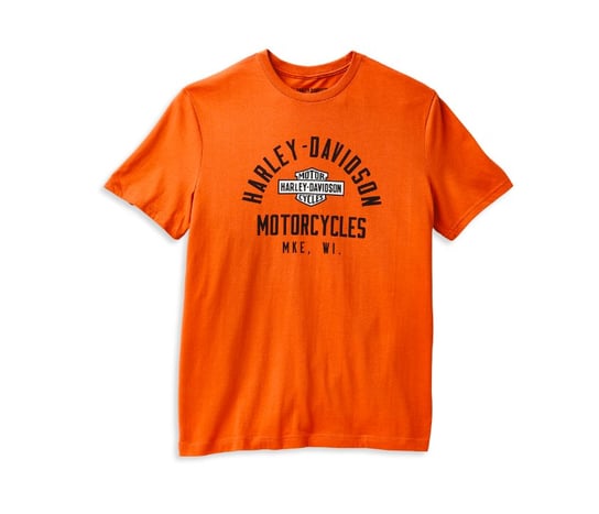 Koszulka Męska Harley-Davidson MKE Tee pomarańczowa L Harley-Davidson