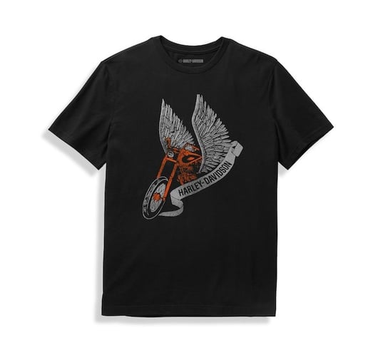 Koszulka Męska Harley Davidson Rebellious Tee czarna L Harley-Davidson