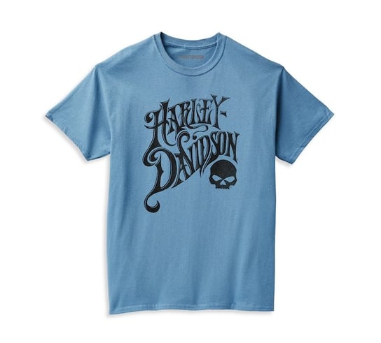Koszulka Męska Harley Davidson Skull Tee niebieska L Harley-Davidson