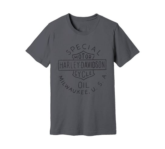 Koszulka Męska Harley Davidson Special Oil Tee szara L Harley-Davidson