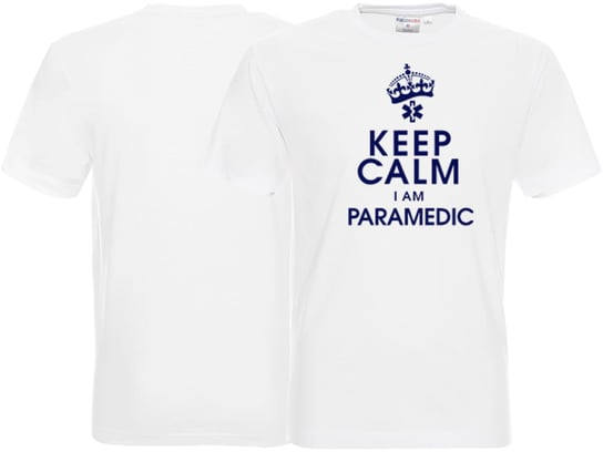 Koszulka męska KEEP CALM I AM PARAMEDIC biała Inny producent