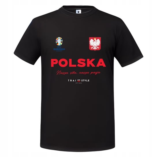 Koszulka męska kibica POLSKA EURO 2024 patriotyczna z Herbem T-shirt męski Inna marka