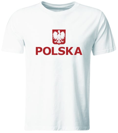 Koszulka męska Kibica Reprezentacji Polski, biała, rozmiar L GiTees