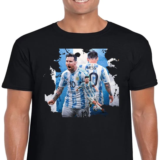 KOSZULKA MĘSKA LIONEL MESSI ARGENTYNA MIAMI PIŁKA NOŻNA XXL CZARNA 3355 JHK