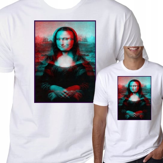 Koszulka Męska Mona Lisa Śmieszna Prezent L 2086 Inna marka