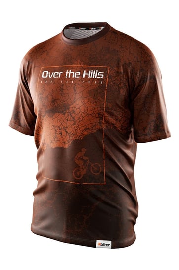 Koszulka Męska Mtb Over The Hills L Miedziany 3biker