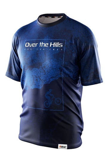 Koszulka Męska Mtb Over The Hills S Niebieski 3biker