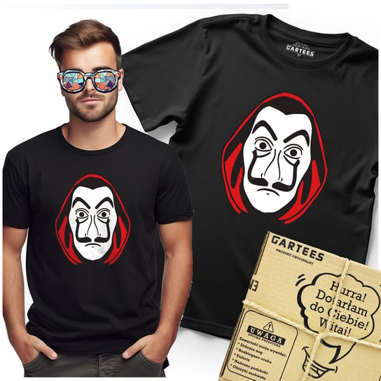 KOSZULKA MĘSKA NADRUK DOM Z PAPIERU LA CASA DE PAPEL SERIAL NADRUK TSHIRT Gartees