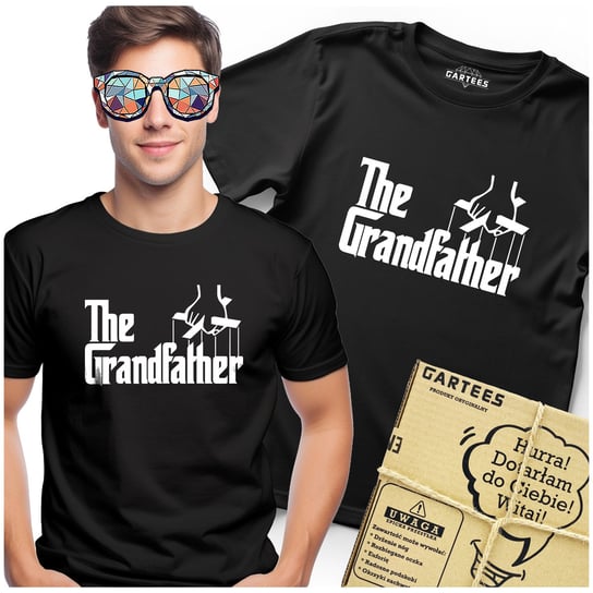 KOSZULKA MĘSKA NADRUK THE GRANDFATHER PREZENT NA URODZINY WYJĄTKOWY TSHIRT Gartees