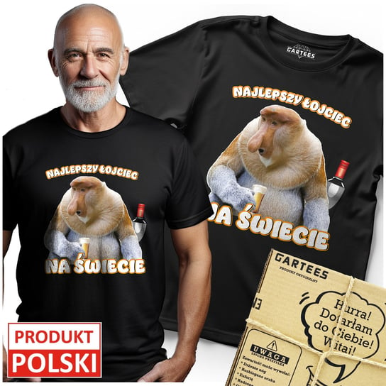 KOSZULKA MĘSKA NAJLEPSZY ŁOJCIEC NA ŚWIECIE TSHIRT Z NADRUKIEM DZIEŃ TATY Gartees