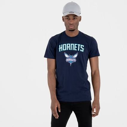 Koszulka męska New Era NBA Charlotte Hornets Team Logo granatowa - M New Era