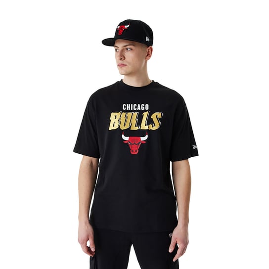 Koszulka męska New Era Team Script OS Tee Chicago Bulls New Era