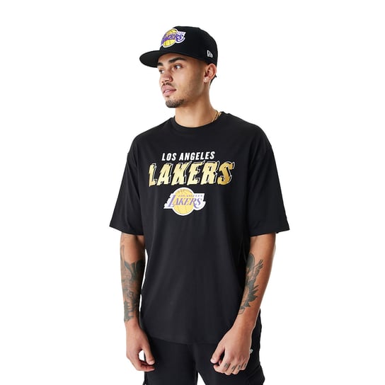 Koszulka męska New Era Team Script OS Tee Los Angeles Lakers New Era