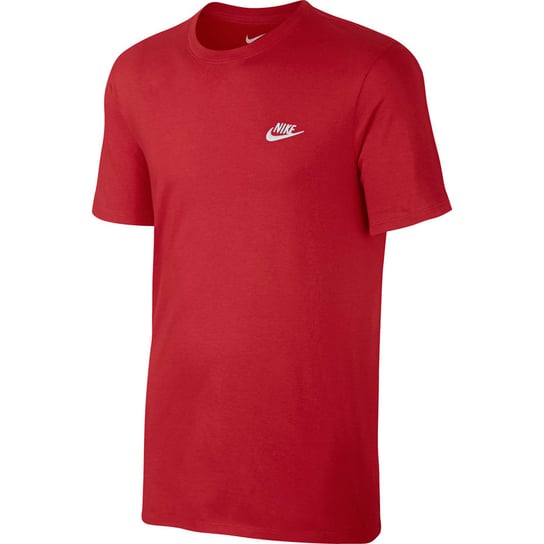Koszulka męska Nike M NSW Club Embroidery Futura czerwona 827021 659 Nike
