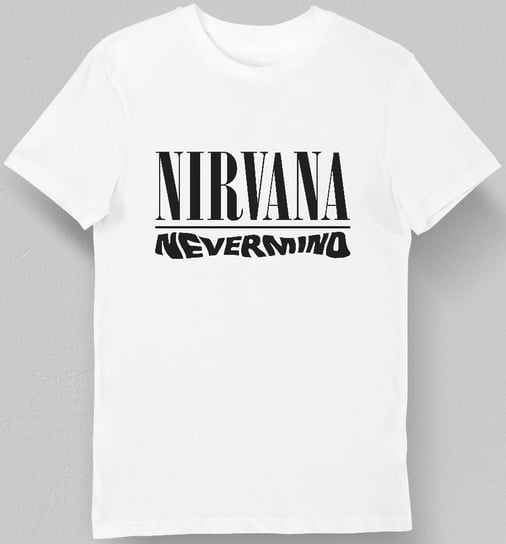 Koszulka męska Nirvana Nevermind biała 2XL KozakNadruki