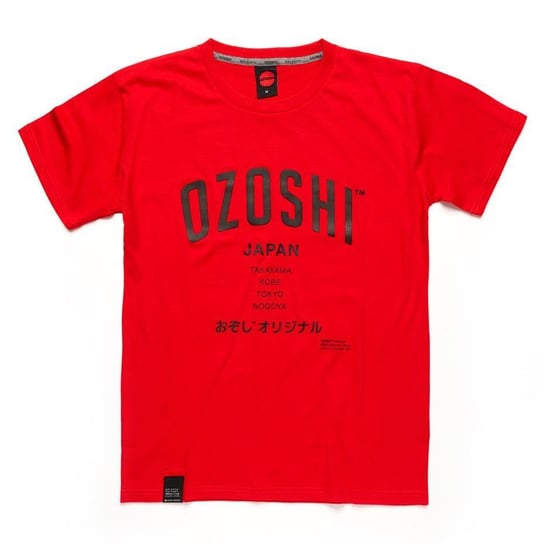 Koszulka męska Ozoshi Atsumi czerwona TSH O20TS007 Ozoshi