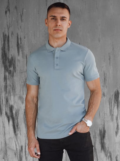 Koszulka męska polo błękitna Dstreet PX0608-XXL Inna marka