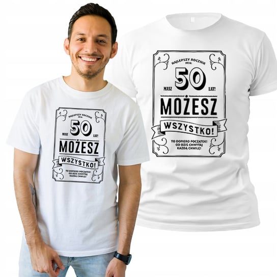 Koszulka Męska Prezent Na Urodziny Twój Dowolny Wiek Rok T-shirt XXL Plexido