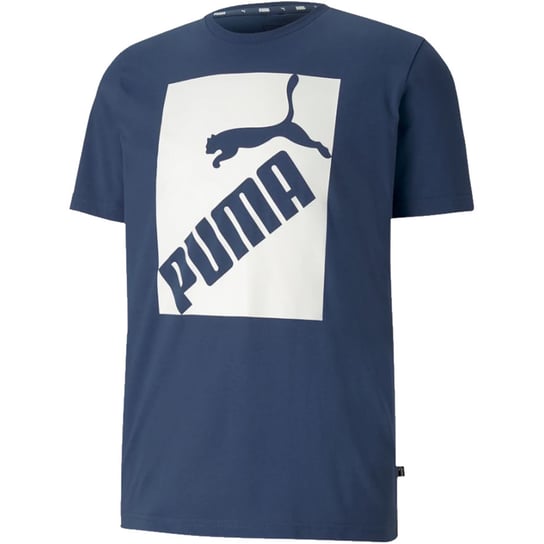 Koszulka męska Puma Big Logo Tee niebieska 581386 43 Puma