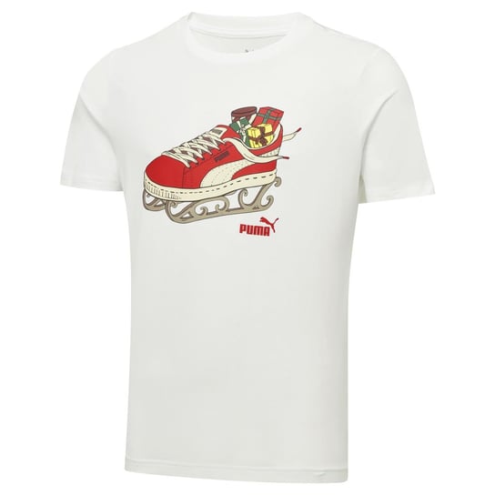 Koszulka męska Puma Christmas biała 67535002-L Inna marka
