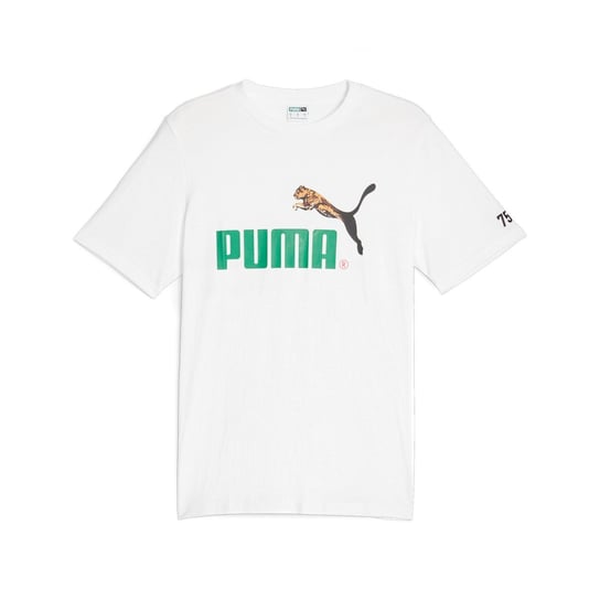 Koszulka męska Puma CLASSICS NO.1 LOGO biała 62218202-S Inna marka