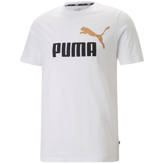 Koszulka męska Puma ESS+ 2 Col Logo Tee biała 586759 53-L Puma