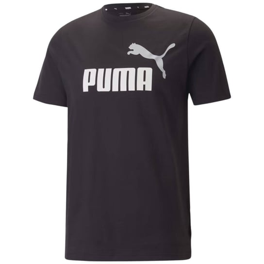 Koszulka męska Puma ESS+ 2 Col Logo Tee czarno-biała 586759 61-L Inna marka