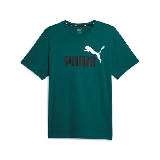 Koszulka męska Puma ESS+ 2 COL LOGO zielona 58675945-3XL Inna marka