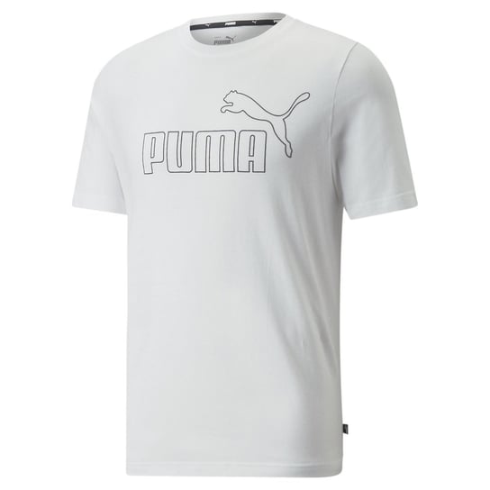 Koszulka męska Puma Ess Elevated biała 84988302-M Inna marka