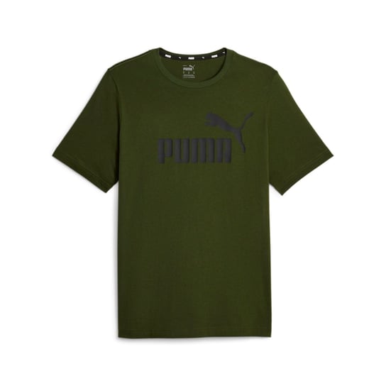Koszulka męska Puma ESS LOGO zielona 58666731-XL Inna marka