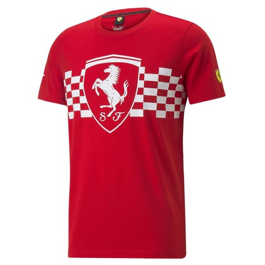 Koszulka męska Puma FERRARI RACE TONAL BIG SHIELD czerwona 53584902-M Inna marka