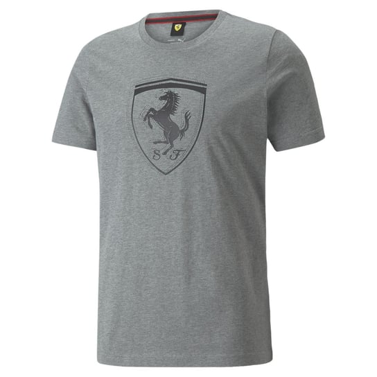 Koszulka męska Puma Ferrari Race Tonal Big Shield szara 53375203-L Puma